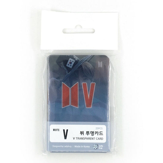 KPOP Goods Bangtan Boys Photocard BTS V Transparent Photo Cards Set 25pcs