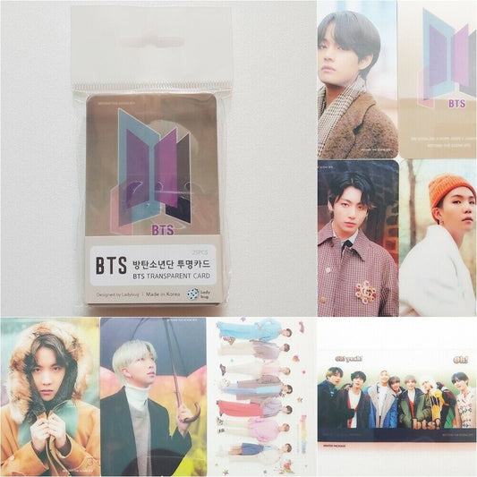 KPOP Goods Bangtan Boys Photocard BTS Transparent Photo Cards Set 25pcs