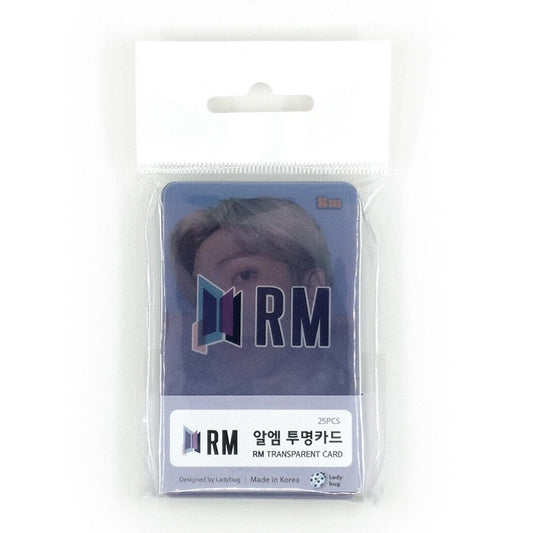 KPOP Goods Bangtan Boys Photocard BTS RM Transparent Photo Cards Set 25pcs