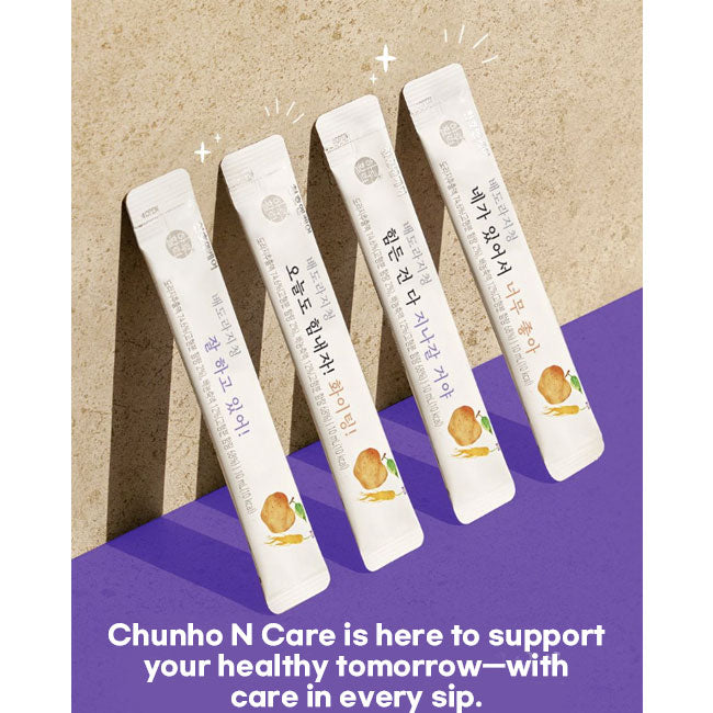 Chunho Ncare Korean Pear and Bellflower Root Juice Concentrate, 100% Korean Bellflower, with Honey, Quince & Jujube, Traditional Korean Drink, Easy-Cut Stick Pouch, HACCP Certified (10ml × 30sticks)