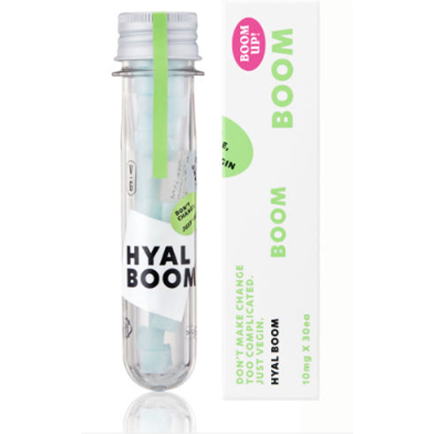Hyal Boom – 1000x Hydration Concentration, 500 Dalton Hyaluronic Acid, Deep Moisture Freeze-Dried for Easy Use, No Preservatives