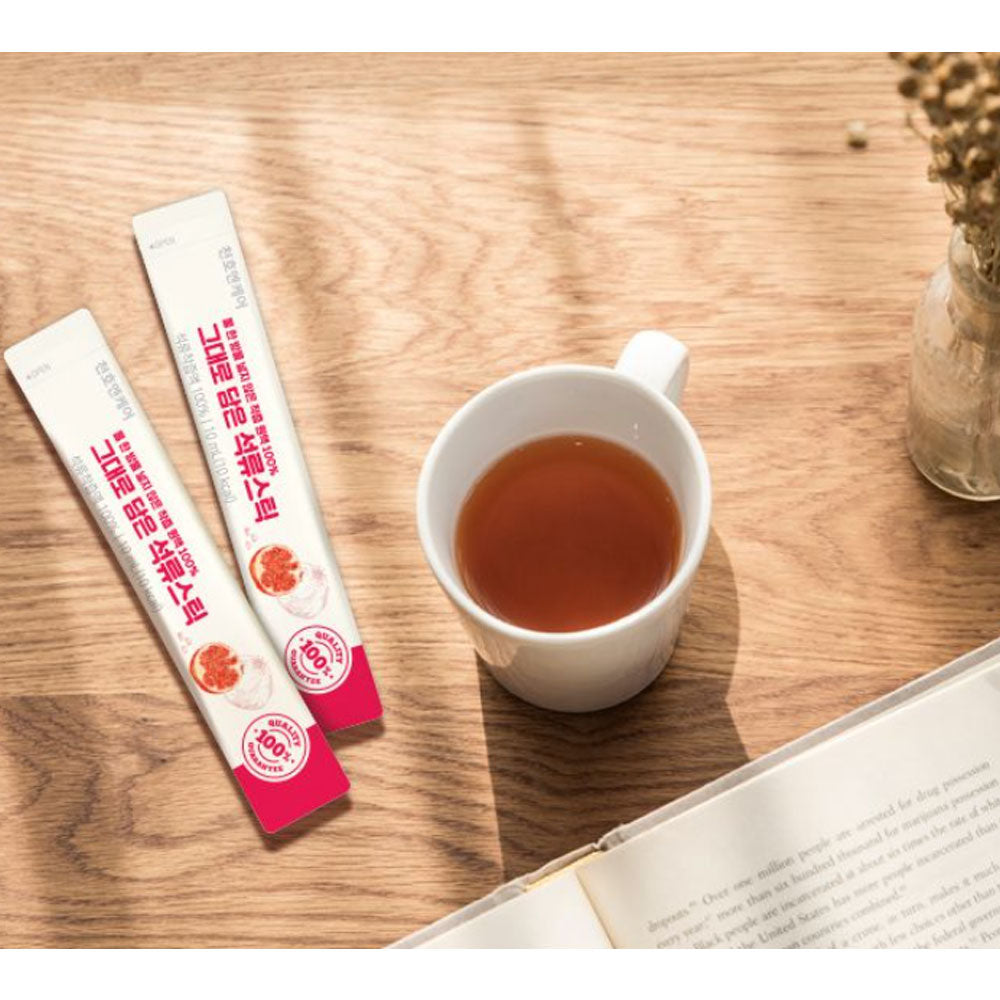 Chunho Ncare 100% Pomegranate Juice Stick – Pure NFC Juice, No Water Added, Not from Concentrate, Turkish Pomegranates, No Additives, 10ml x 30 Sticks