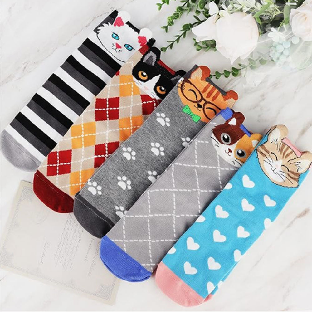 Women's Cat Socks Cat Gifts Cute Animal Socks Gifts for Women
