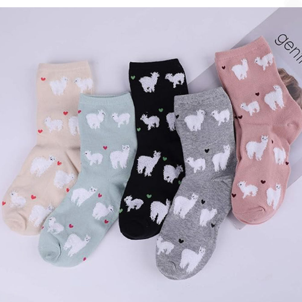 Women's Llama Socks Llama Gifts Cute Animal Socks Gifts for Women