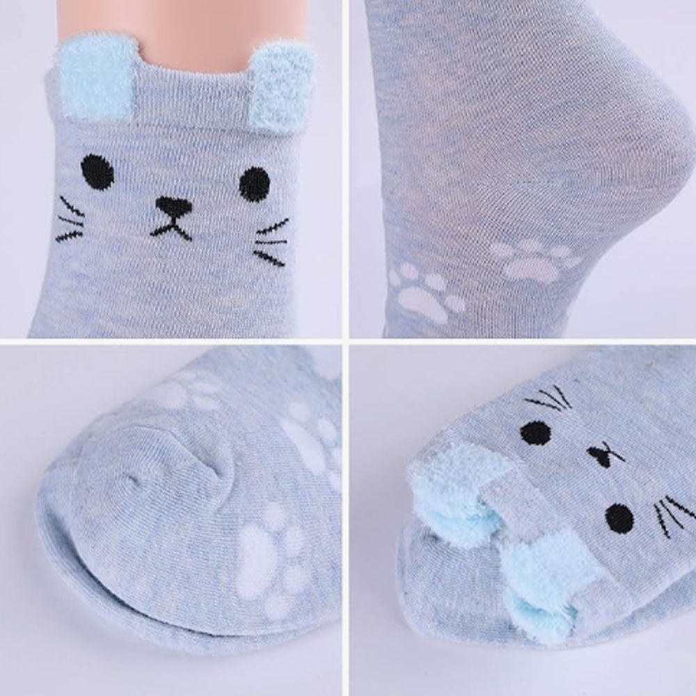 Women's Cat Socks Cat Gifts Cute Animal Socks Gifts for Women 5pairs