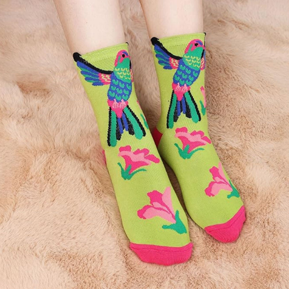 Women's Hummingbird Socks Gifts Cute Animal Socks Gifts for Women 5pairs