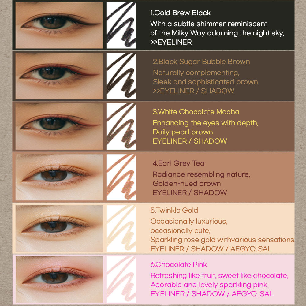 Cat Eyes Super Pencil 6Colors Eye Pencil 6Set