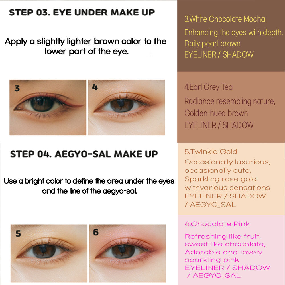 Cat Eyes Super Pencil 6Colors Eye Pencil 6Set