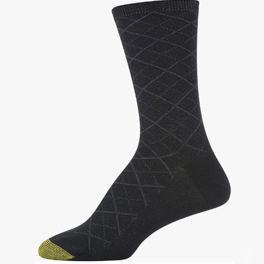 Women's Casual Texture Crew Socks, Multipairs /Black Diamond 6-pairs
