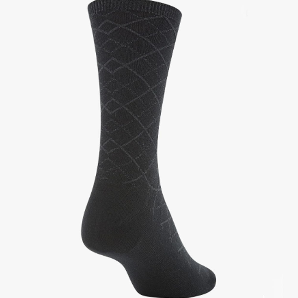 Women's Casual Texture Crew Socks, Multipairs /Black Diamond 6-pairs