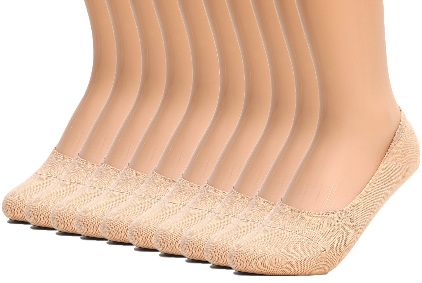Womens Anti-Slip No Show Socks