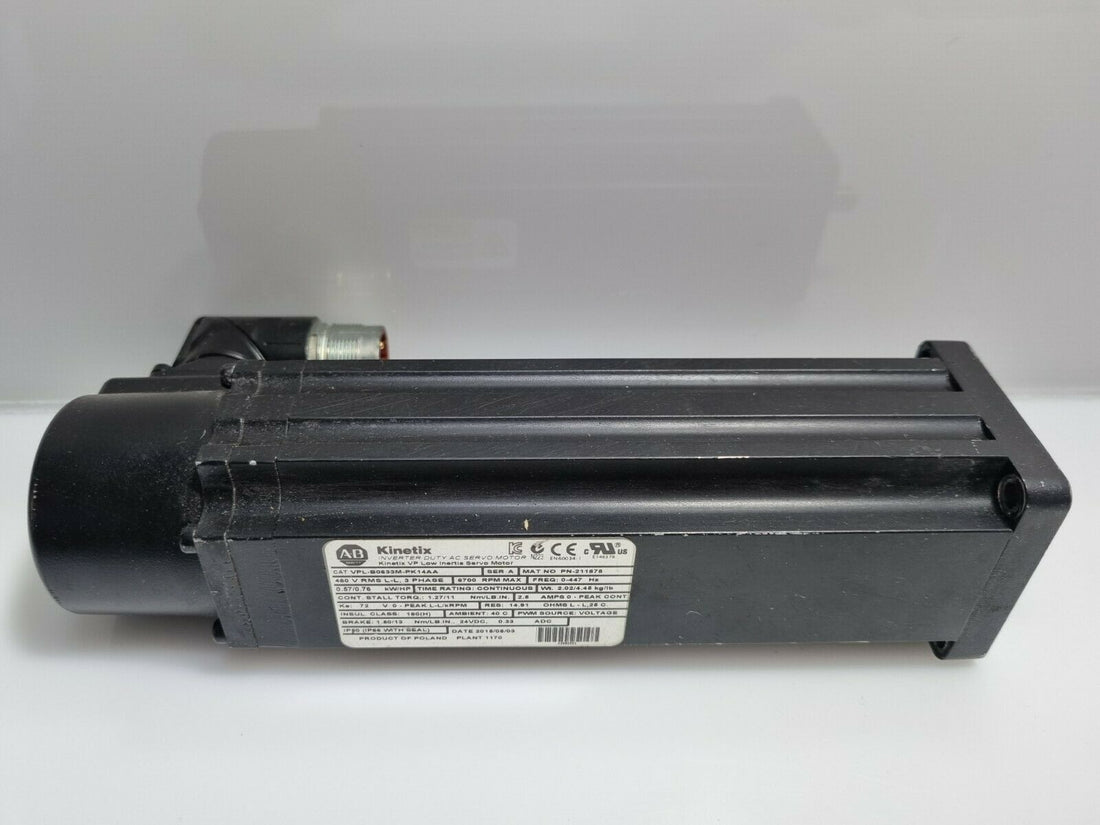 Allen Bradley KINETIX AC SERVO MOTOR VPL-B0633M-PK14AA