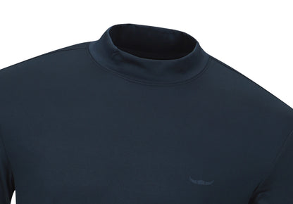 BFL Fleece-Lined Half Turtleneck Top