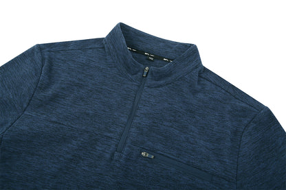 Double Fleece-Lined Zip-up T-shirt