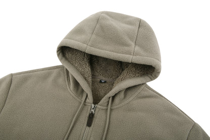 Boa Fleece Hooded Zip-up Jacket