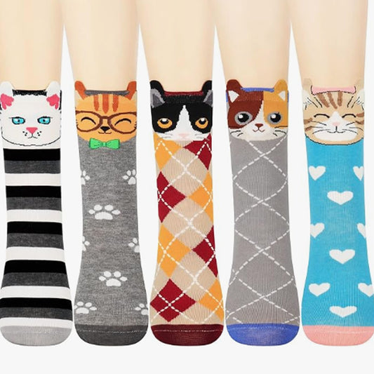 Women's Cat Socks Cat Gifts Cute Animal Socks Gifts for Women