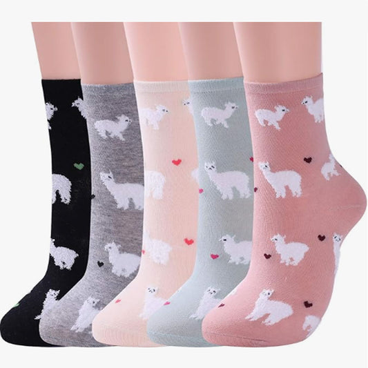 Women's Llama Socks Llama Gifts Cute Animal Socks Gifts for Women