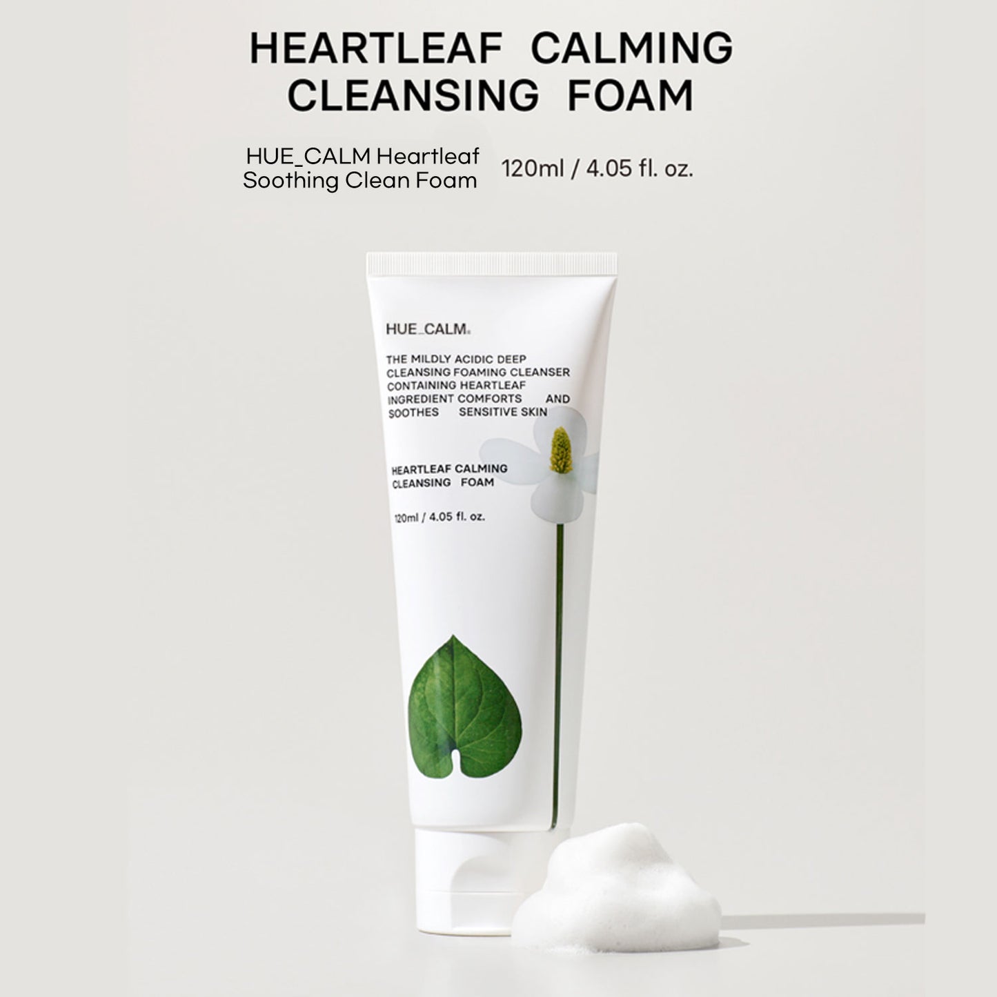 [HUE_CALM] Mugwort Soothing Clean Foam (120ml)