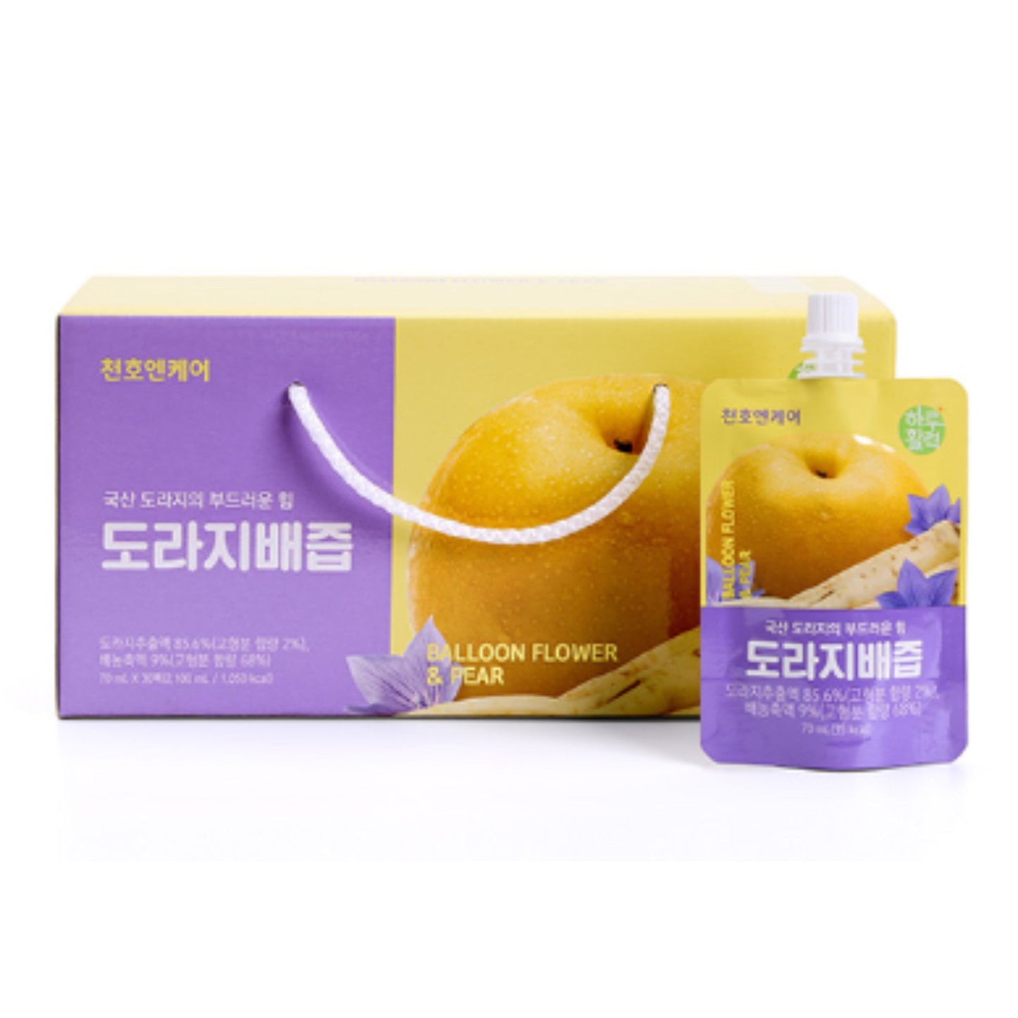 ChunhoNcare Korean Bellflower Root & Pear Juice with Zinc – 8-Ingredient Blend, Resealable Pouch