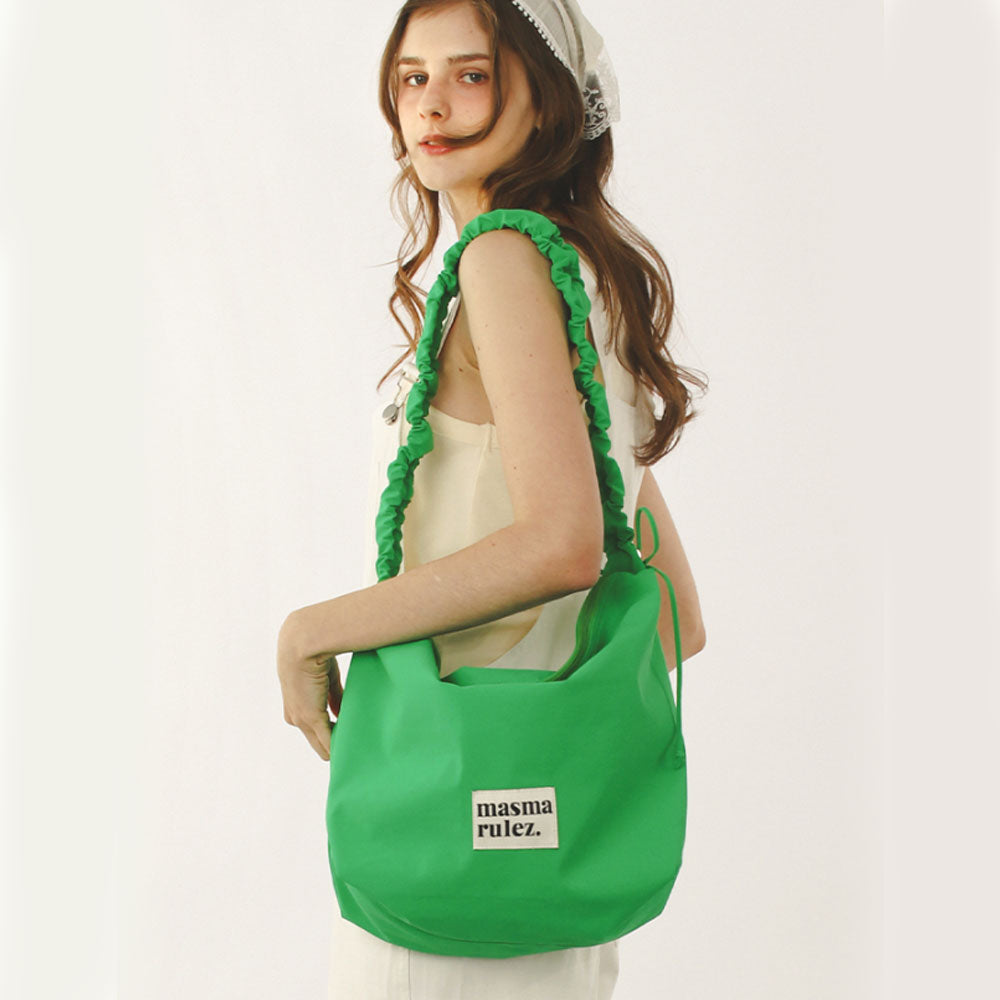 Masmarulez Nylon 2-Way Shirring Hobo Bag – Lightweight Water
