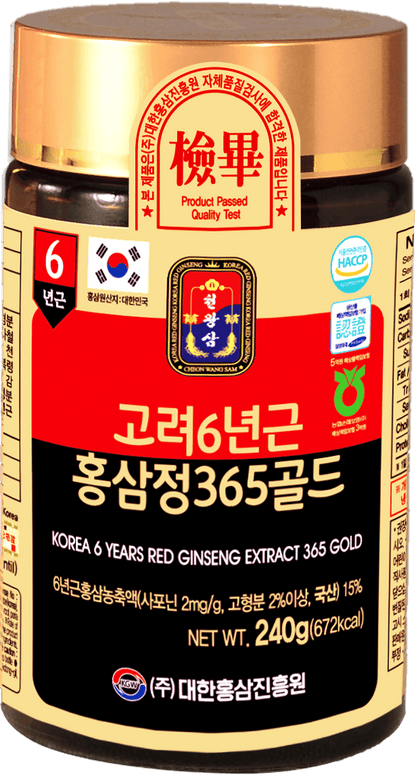 [Health 365] Goryeo 6-year-old red ginseng extract 365 gold x 2ea