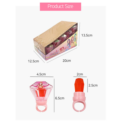 Secret Jouju Giant ring Candy Princess ring Strawberry flavor 1Set 15EA, 1EA 6g