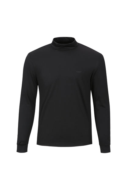 BFL Fleece-Lined Half Turtleneck Top