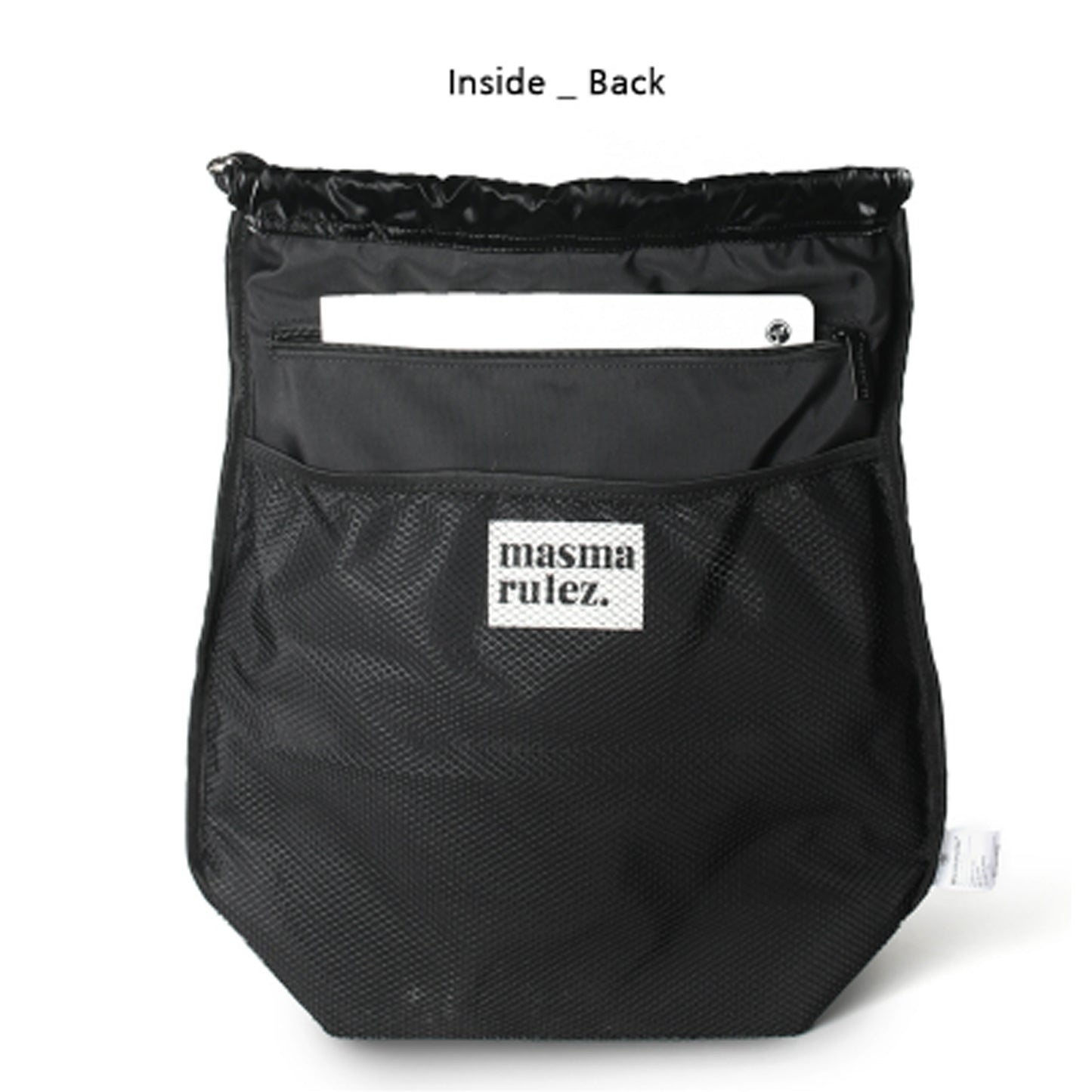 [Masmarulez] 304 Gym sack string bag _ Glittery black