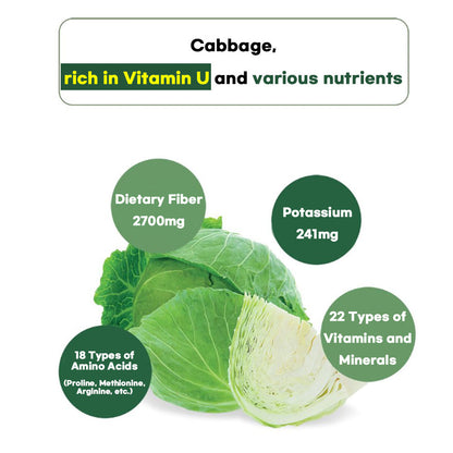 Chunho Ncare Korean Cabbage Juice Concentrate, 100% Pesticide-Free Korean Cabbage, No Water Added, NFC Cold Pressed, Easy-Cut Liquid Stick Pouch, HACCP Certified (15ml × 30sticks)