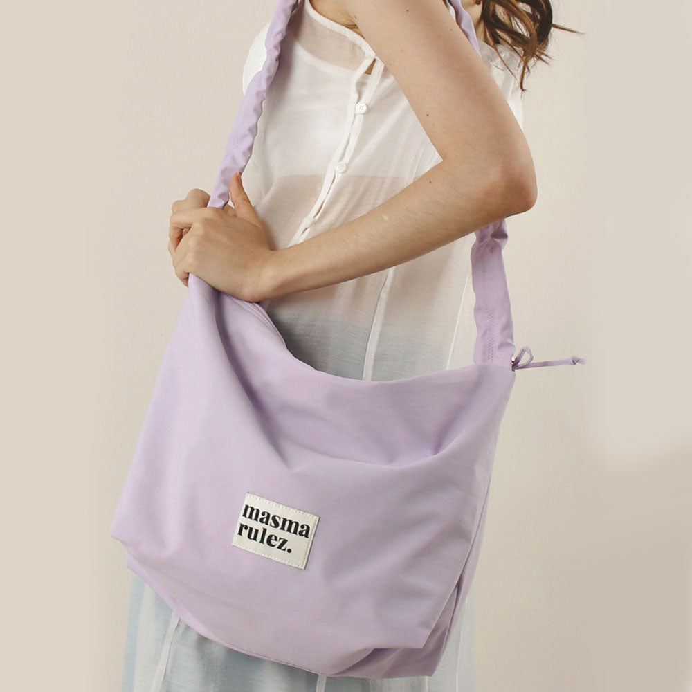 ★masmarulez★ Nylon 2way shirring hobo bag_Black Shirring hobo bag masmarulez官方網站