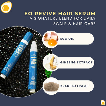 EO Egg Oil Revive Hair Serum, Leave-In Scalp & Hair Care, 50 ml