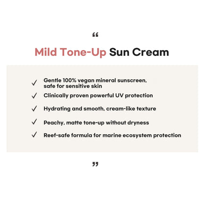 [HUE_CALM] Mild Tone-Up Sun Cream SPF50+ PA++++ (40ml)