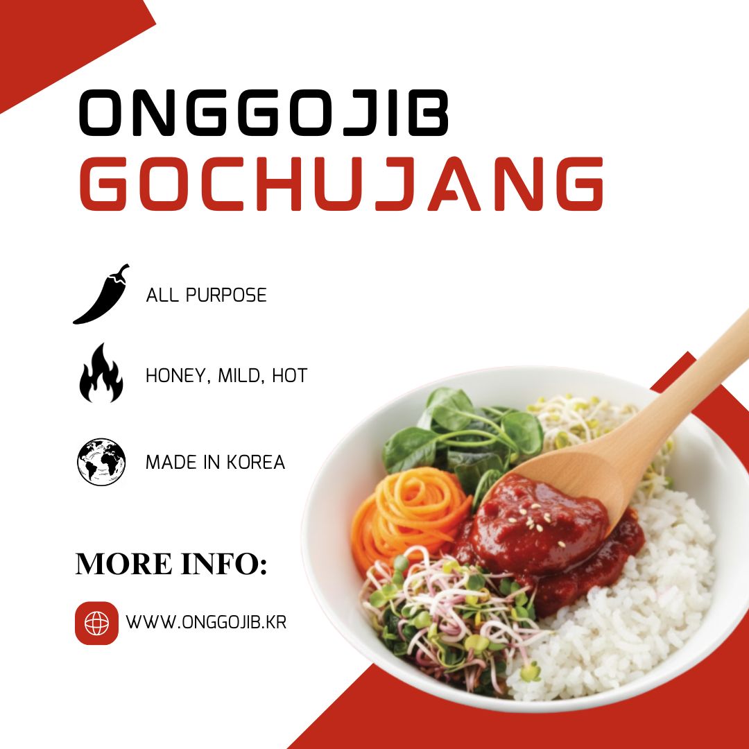 Korean Gochujang – All-Purpose Spicy Chili Paste | Honey / Mild / Hot