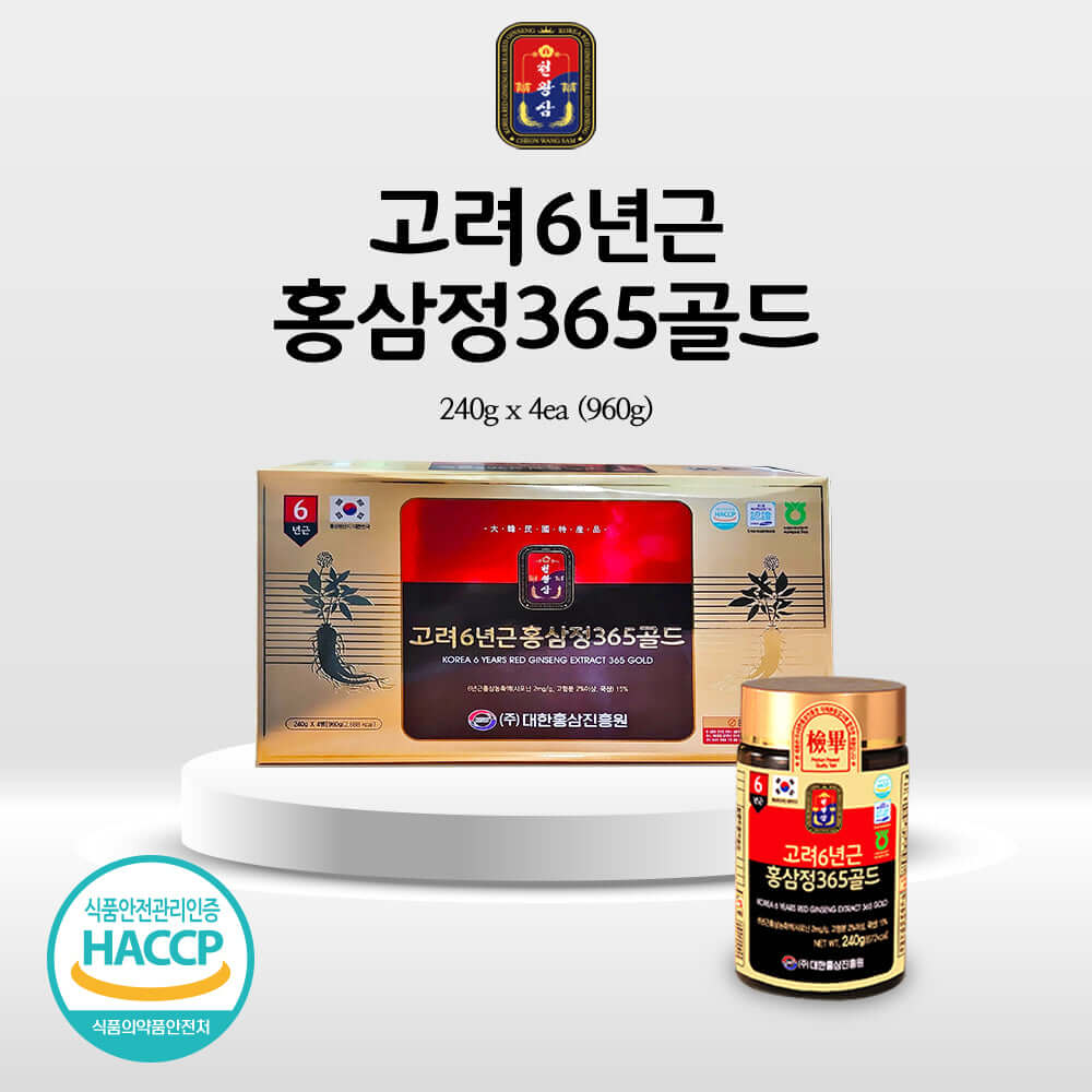 [Health 365] Goryeo 6-year-old red ginseng extract 365 gold x 4ea