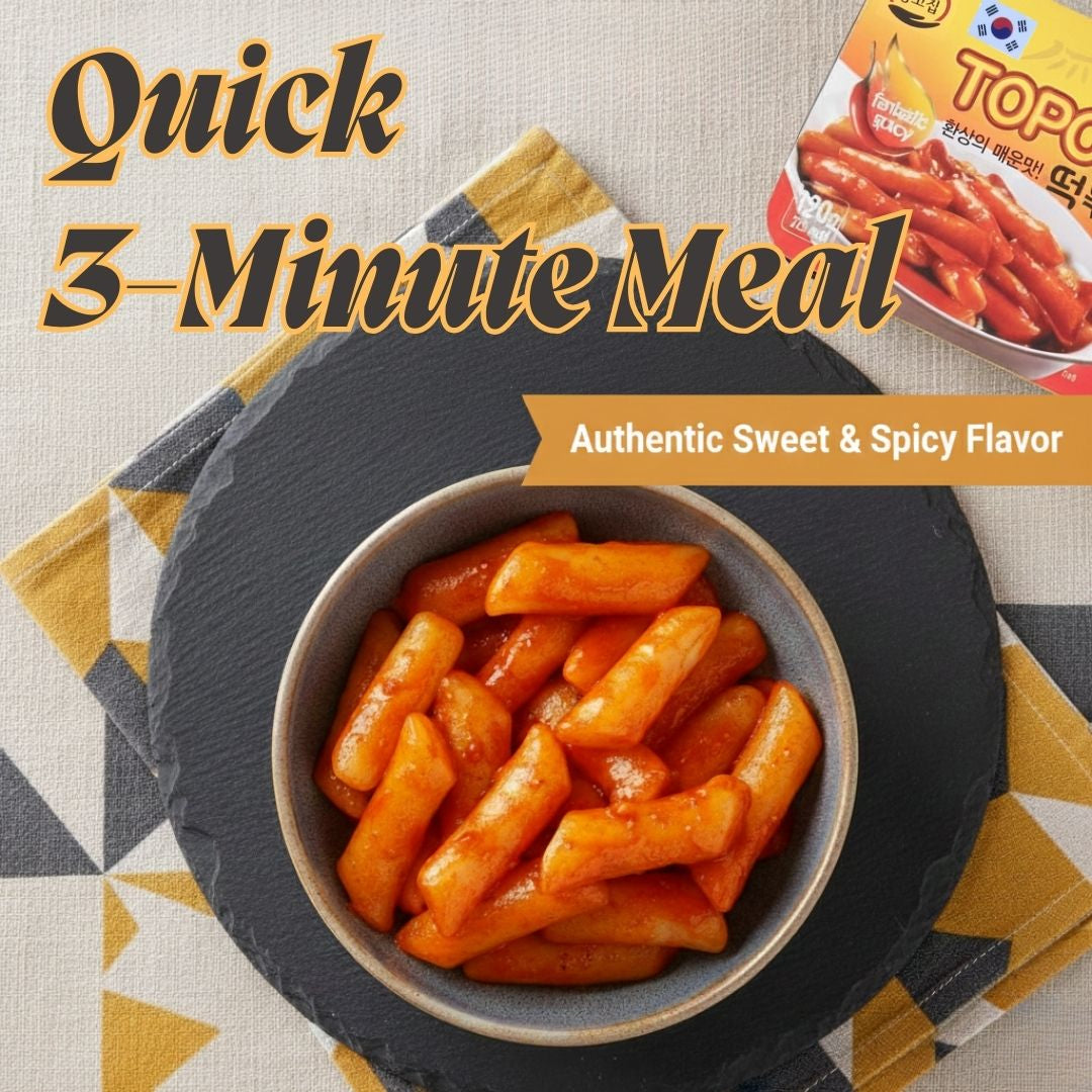 Ongojib Korean Tteokbokki 120g – Spicy & Sweet Rice Cake Snack 120g*2pack