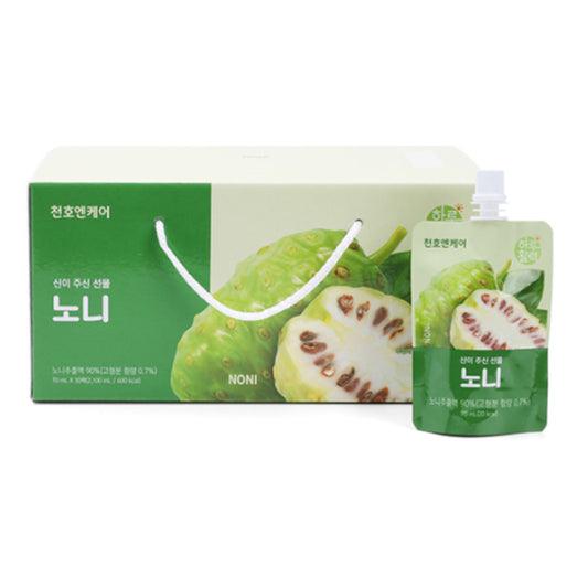ChunhoNcare Noni Juice with Apple Concentrate – NPE Processed, Smooth & Mild Flavor, Convenient Pouch