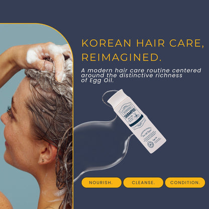 EO Egg Oil Fortifying Shampoo for Women, Nourishing Hair Care, 250ml