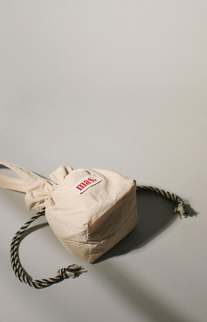 [Masmarulez] Solid string tote bag Waterproof _ Beige