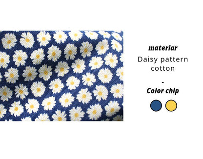 [Masmarulez] Big daisy Strap pouch _Navy