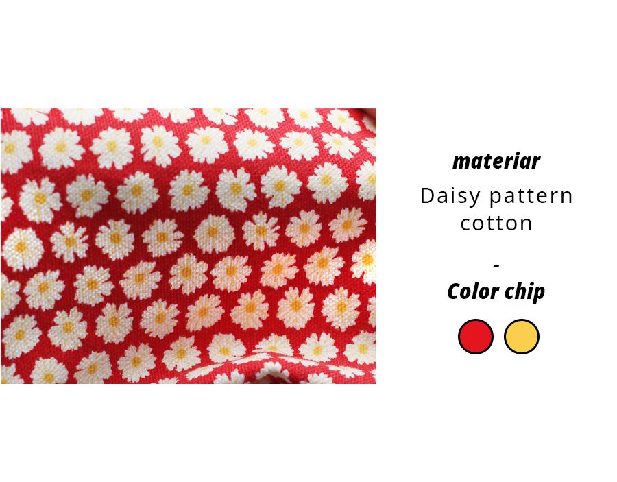 [Masmarulez] Big daisy Strap pouch _Red