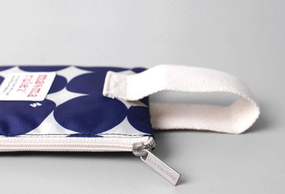 [Masmarulez] Big dot Strap pouch _Ocean blue