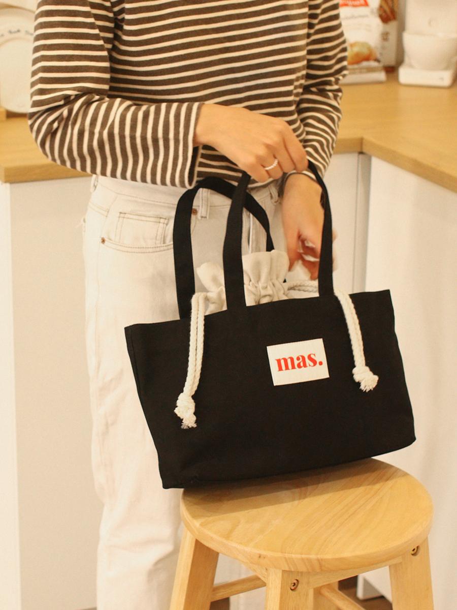 [Masmarulez] Boat tote bag _Black