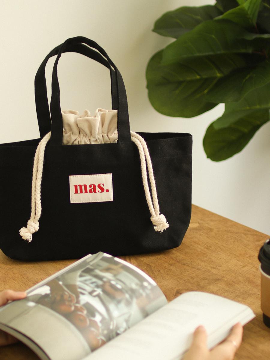 [Masmarulez] Boat tote bag _Black