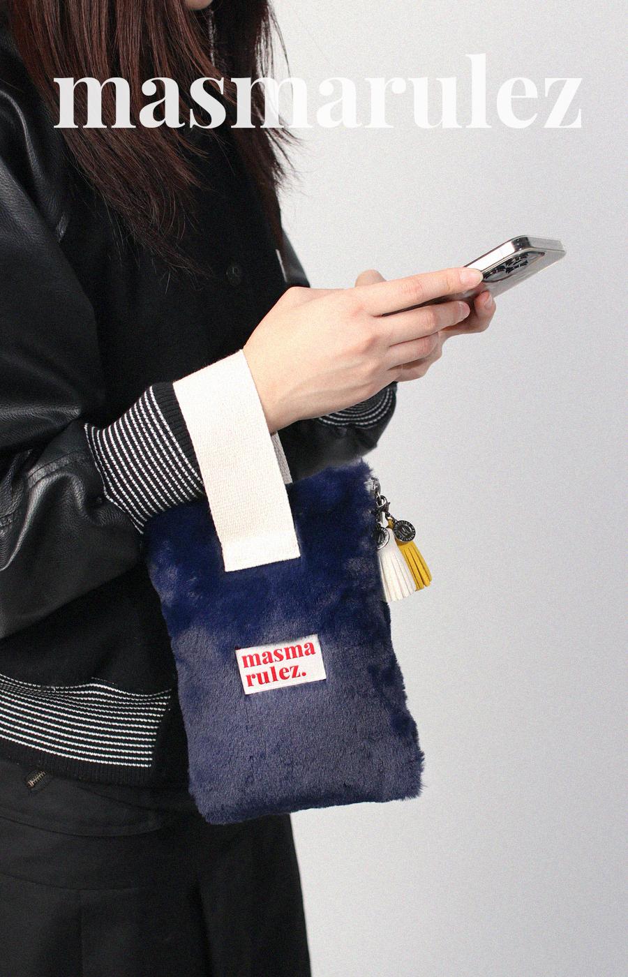 [Masmarulez] Bodry Strap pouch _ Navy