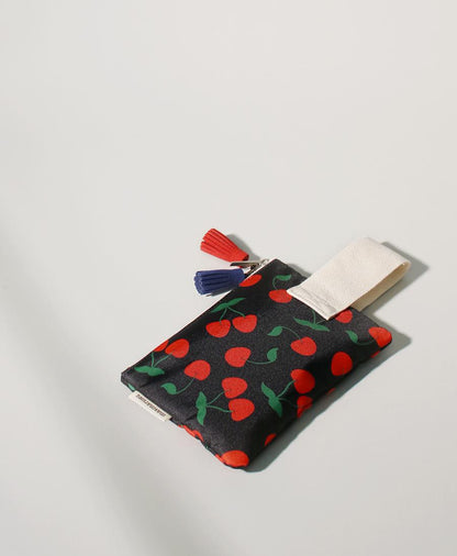 [Masmarulez] Cherry pattern Strap pouch