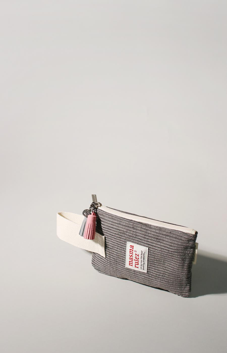 [Masmarulez] Corduroy Strap pouch _ Gray