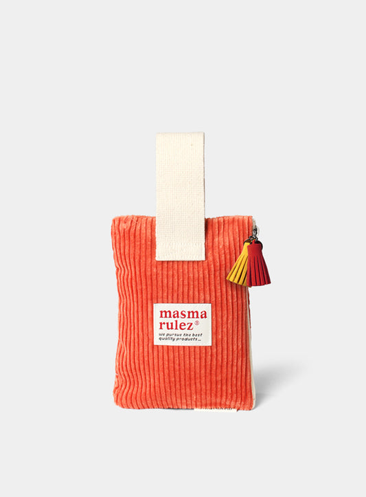 [Masmarulez] Corduroy Strap pouch _ Orange