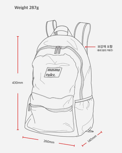 [Masmarulez] Daily backpack Water proof _Pink