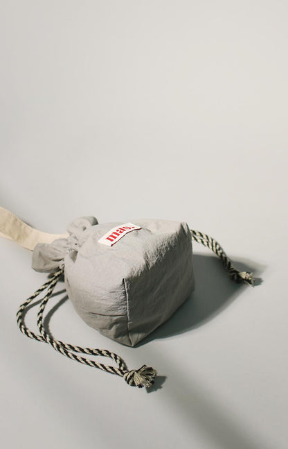 [Masmarulez] Solid string tote bag Waterproof _Gray