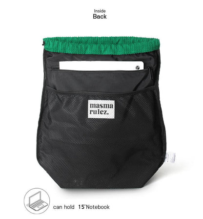 Masmarulez Gym Sack backpack string Bag _Tear green